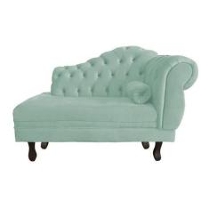 Imagem de Recamier Larissa Lado Esquerdo 1,20 cm Veludo Acqua - Montanaris Decor