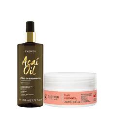 Imagem de Kit Cadiveu Professional Essentials Hair Remedy Máscara E Açaí Oil 110