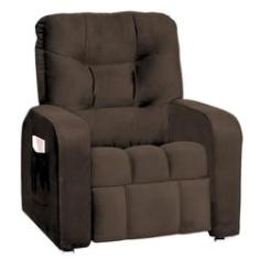 Imagem de Poltrona do Papai Azera Mx7 Reclinável Suede Marrom - Matrix