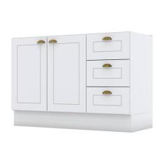 Imagem de Balcão De Pia 120 Cm Americana Branco Hp  Henn