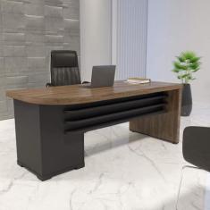 Imagem de Mesa Para Escritório Robusta E Funcional 4 Gavetas Lado Direito Tambur