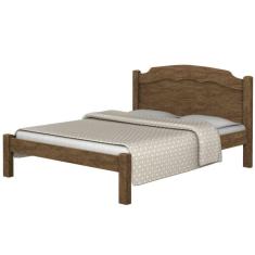 Imagem de Cama Casal Maciel Castanho Fosco