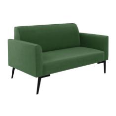 Imagem de Sofá Namoradeira Pés Villach Marisa Suede Verde D03 - D'Rossi