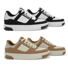 Imagem de Kit 2 Tênis Street Ollie Juvenil Rocky Menino Conforto, Preto, Camel, 
