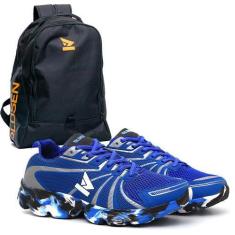 Imagem de Tênis Masculino colorado Correr Caminhar Casual + mochila - Oldsen, Az