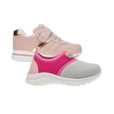 Imagem de Tenis de Menina Casual Escolar - KIT 2 PARES Tam 24 ao 34-Feminino