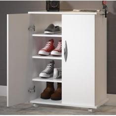 Imagem de Balcão Multiuso Branco Quarto C/ Prateleiras Cosméticos - Clickforte