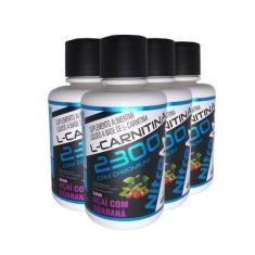 Imagem de 4x l-carnitina 2300 com chromium 480ml  açai com guarana - NutriMax