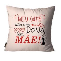 Imagem de Almofada Geracao Animal Mae de Gato - mdecore