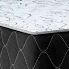 Imagem de Cama Box Casal 138 Bipartido Tecido Preto Com Colchão Marrocos Poliéster D33 30cm