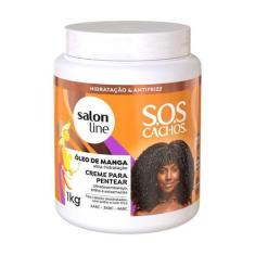 Imagem de Creme Para Pentear S.O.S Cachos Manga - Nutrição E Frizz - Salon Line