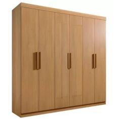 Imagem de Guarda Roupa Colibri Casal 6 Portas 6 Gavetas D Doro Cor Cinamomo  - E