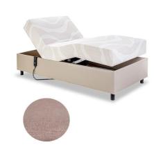 Imagem de Cama Solteiro Centauro Linho Natural 97X205x64 Cm Sem Fio - Pilati