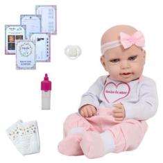 Imagem de Bebê Reborn Realista 100% Vinil Siliconado Pode Dar Banho - Cegonha Re