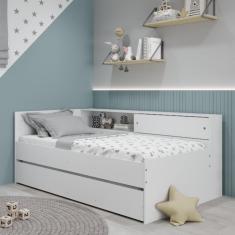 Imagem de Bicama Infantil com Módulo Lateral Movelbras Branco