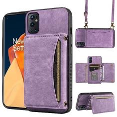 Imagem de Capa de telefone para OnePlus 9 Pro One Plus 9Pro 5G capa carteira com alça de ombro transversal e suporte de cartão de crédito de couro bolso fino suporte acessórios para celular em 1 Plus 1 + Plus9