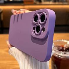 Imagem de Capa de telefone de silicone fosco para iPhone 14 13 12 11 Pro Max Mini XR XS Max X 8 7 14 Plus SE 2020 Lente da câmera Portector Capa macia, Roxo, Para iPhone XR