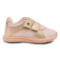 Imagem de Tênis Infantil Feminino Pé com Pé Casual Nude Conforto Menina-Feminino