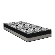 Imagem de Colchão ISO Dupla Face Solteiro Ortobom 88x188x20cm Cinza/Preto