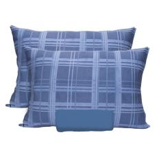 Imagem de Jogo De Lençol 3 Peças Portallar Confort Silk Times Square-azul Coroa Casal