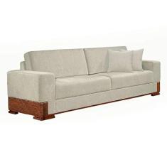 Imagem de Sofá 3 Lugares Bretanha Linho Cinza Claro