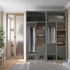 Imagem de Guarda-roupa Modulado 2 Peças sem Portas Jade Cabecasa Madeiramadeira