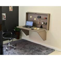Imagem de Mesa Home Office Escrivaninha Retrátil Volpi