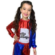 Imagem de Fantasia Da Arlequina Infantil Esquadrão Harley Quinn - Fantasias Infa