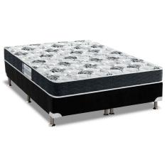 Imagem de Cama Box King: Colchão Espuma Probel D28 Prodormir Advanced + Base Crc Suede Gray(193X203)