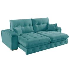 Imagem de Sofá Retrátil Reclinável 290cm Istambul Yescasa Pistache