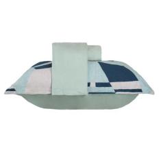 Imagem de Jogo de Lençol Super King 100% Algodão Malha 3 Peças Macio - Bella Enx