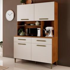 Imagem de Armário Para Cozinha 4 Portas 2 Gavetas Ceara - Kaiki Móveis