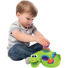 Imagem de Brinquedo Infantil Educativo Didático Croco Ball Com Bolinha