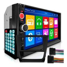 Imagem de Kit central multimidia mp5 com moldura gol g6 voyage g6 saveiro g6 201