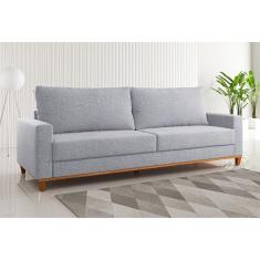 Imagem de Sofá Fixo Living 2 Almofadas Soltas 4 Lugares 220cm Ares Inox