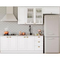 Imagem de Cozinha Compacta 3 Gavetas 8 Portas sem Tampo com vidro Americana Henn