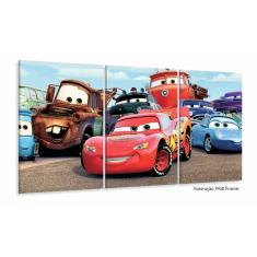 Imagem de Quadro Decorativo Carros Mcqueen 120x60 em tecido