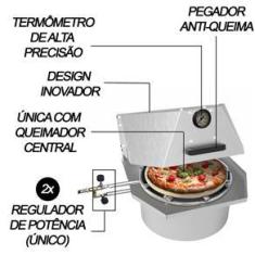 Imagem de Forno Compacto Paulistano De Pizza À Gás Redondo 35cm