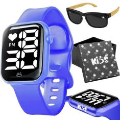 Imagem de Relógio Digital Infantil + Caixa Presente Pulseira Ajustavel