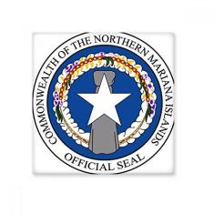 Imagem de Decalque brilhante de ejo de cerâmica com emblema nacional Ilhas Marianas do Norte
