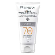 Imagem de Protetor Solar Facial Avon Renew Protinol Fps70 Toque Seco 40G