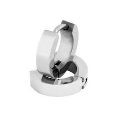 Imagem de Brinco Aço Argola Lisa 11x3mm