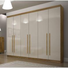 Imagem de Guarda Roupa Casal 6 Portas 6 Gavetas - Gramado-Frejó/Off White - Star Móveis