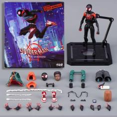 Imagem de Boneco Premium Marvel - Homem Aranha Miles Morales 14cm Articulado com acessorios Action Figure