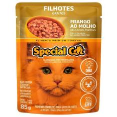 Imagem de Ração Úmida Special Cat Sachê Frango para Gatos Filhotes - 85 g