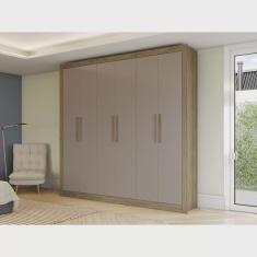 Imagem de Guarda-roupa 6 Portas 2 Gavetas em Mdp