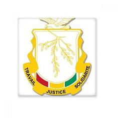 Imagem de Decalque brilhante de ejo de cerâmica com emblema nacional da Guiné África