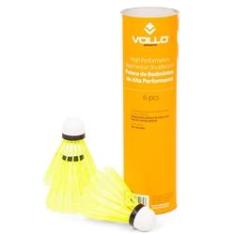Imagem de Peteca Badminton Vollo VB600 Nylon Base Cortiça Tubo com 6