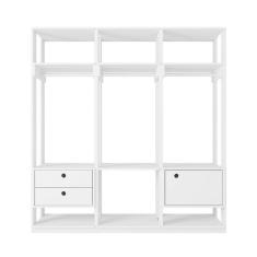 Imagem de Guarda-Roupa Closet Modulado Titan 1 PT 2 GV Branco