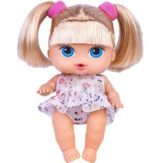 Imagem de Boneca Para Menina Bebê Passeio Loira Com Cabelo Super Toys